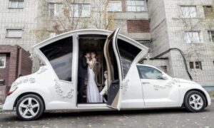 A Wedding Hearse Car