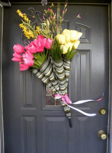 Umbrella Spring Tulip Wreaths