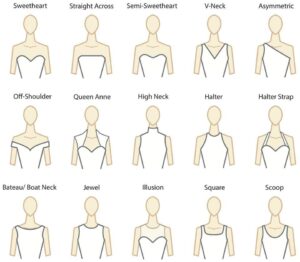 wedding dresses neckline