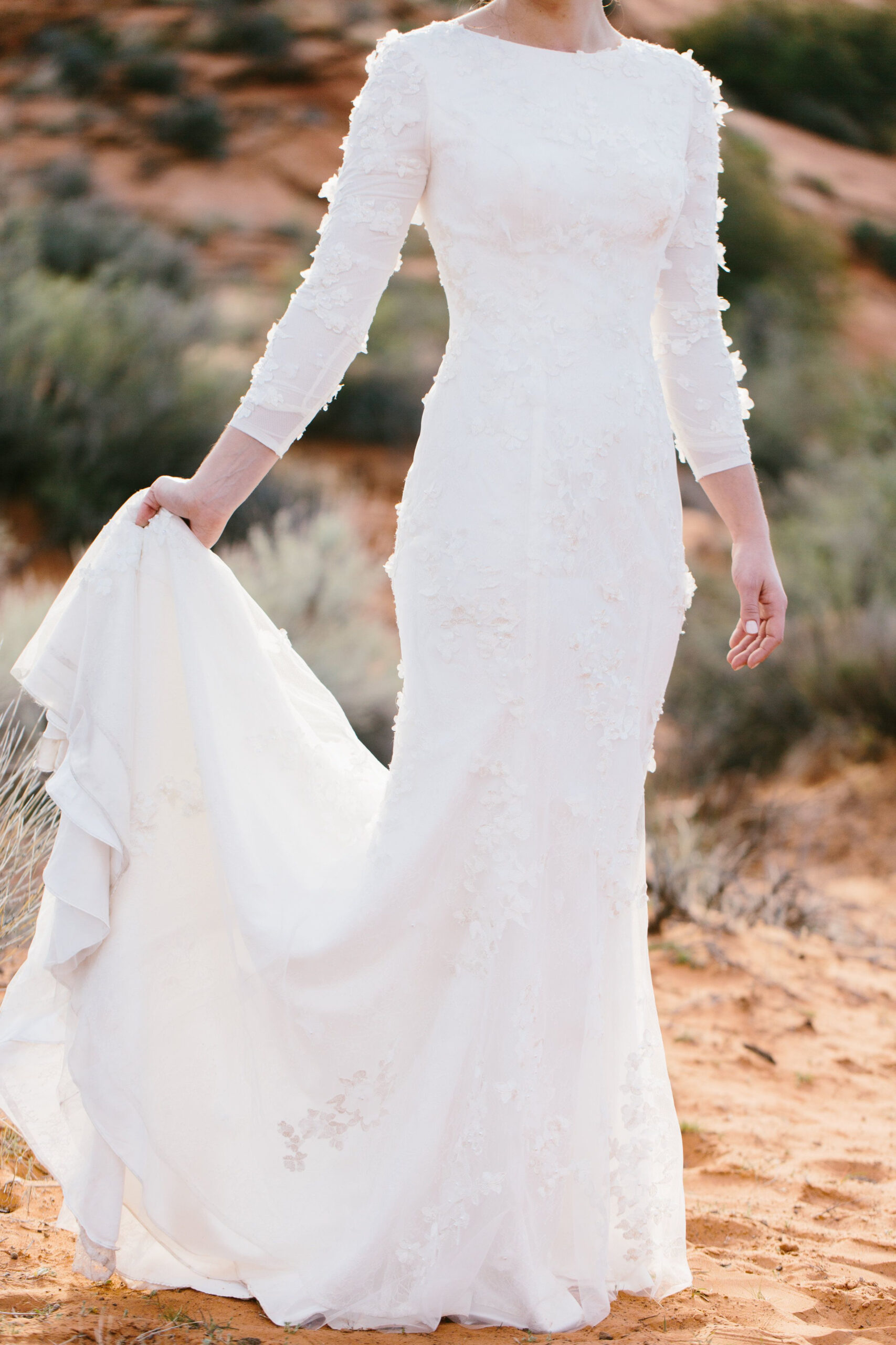modest bride