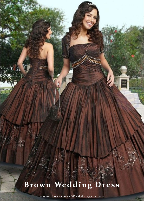 Brown Wedding Dress