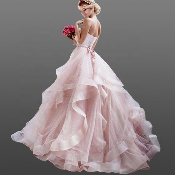 Pink Wedding Dresses Are For The Ultra Feminine Bride!