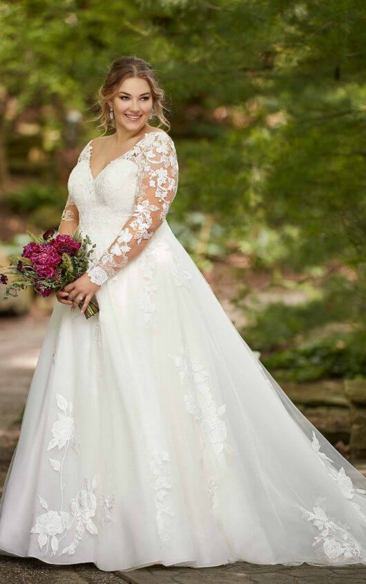 lace plus size bridal gowns
