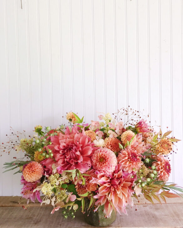 Coral Flowers DIY Home Centerpiece