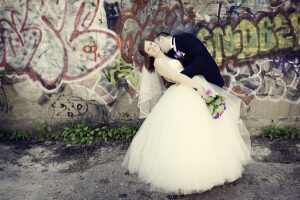 Graffiti Wedding Background