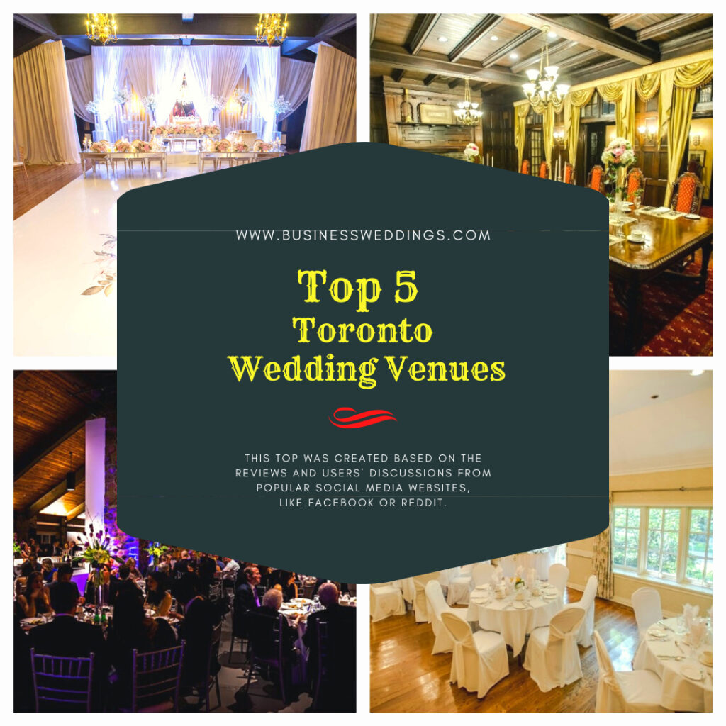 [TOP 5] Toronto Wedding Venues in 2024